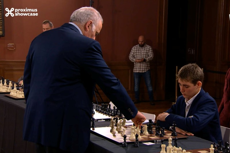 Seppe tegen Kasparov